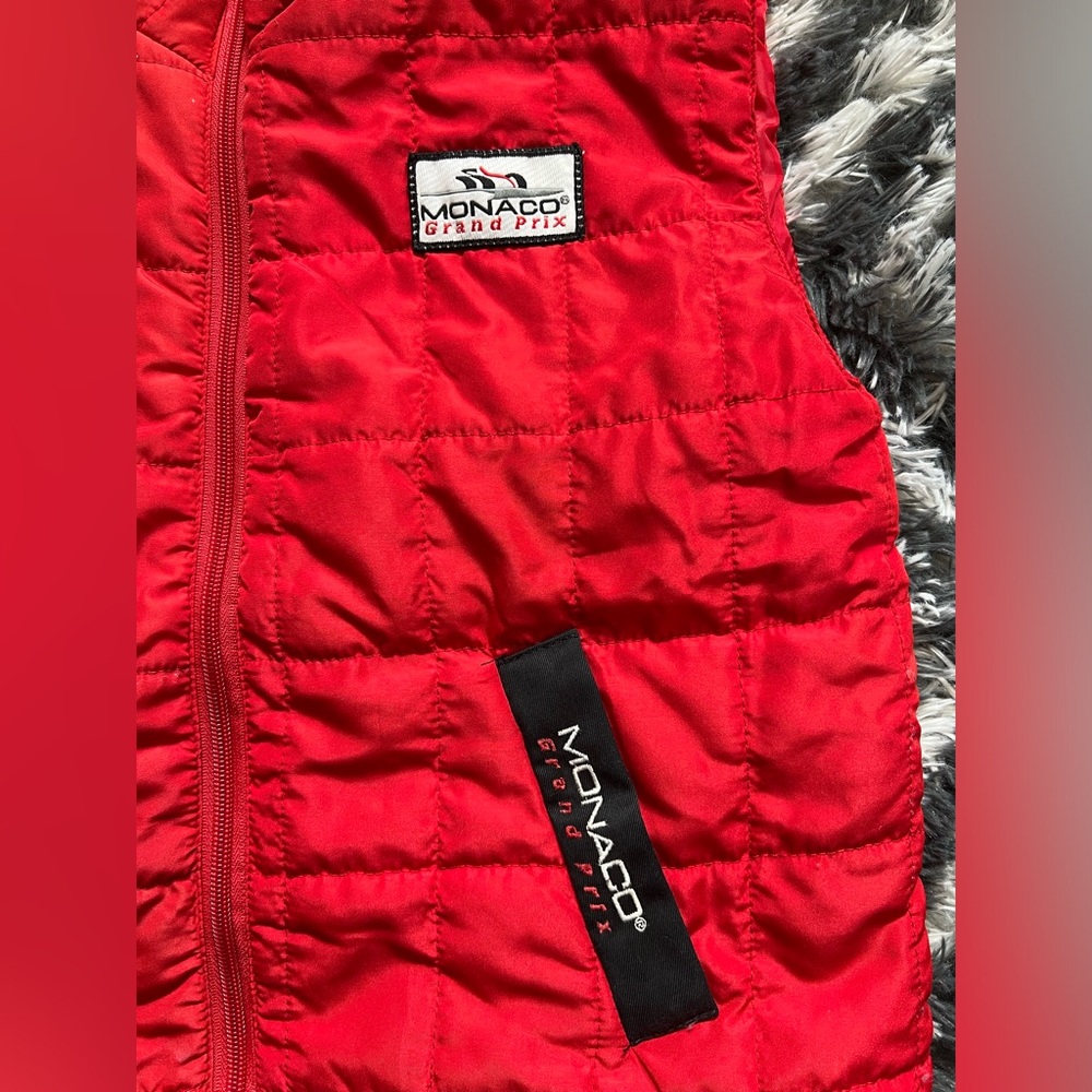 Monaco Grand Prix Racing Vest in Red - Driver - Kids size 7/8 EUC - Picture 2 of 8
